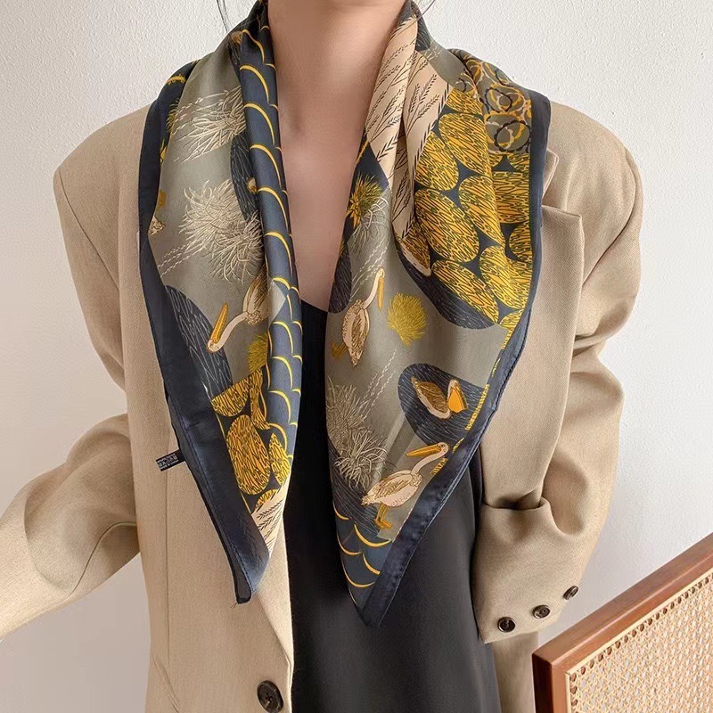 Ethnic Fashion Design - Роскошный винтажный шелковый шарф для женщин,