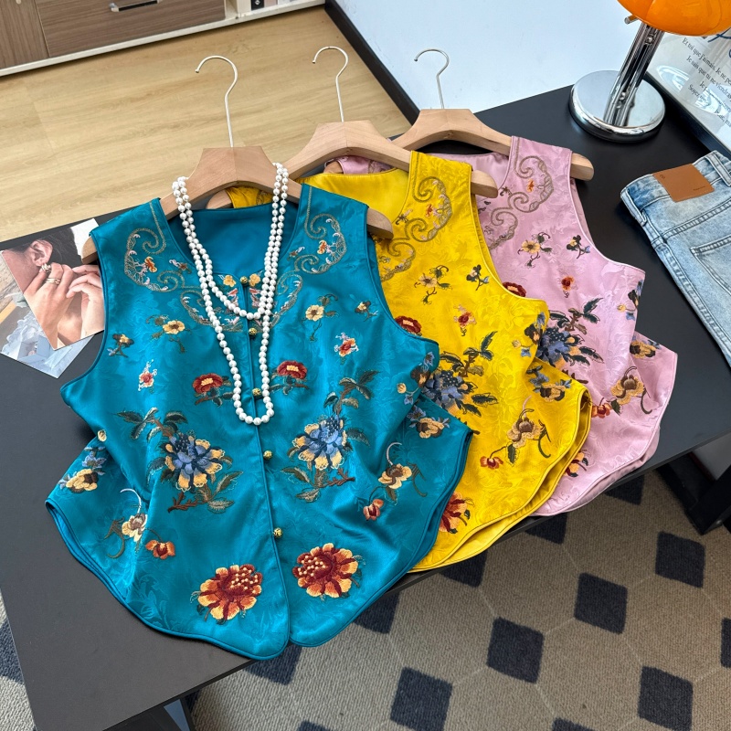 New Ethnic Fashion - Новая женская модная рубашка-жилет в китайском